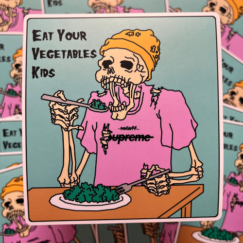 Eat Your Vegetables Sticker by noGuff