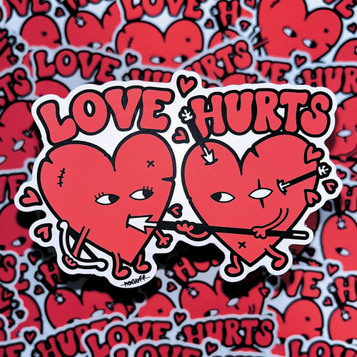 Love Hurts Sticker
